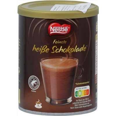 Nestle. Горячий шоколад Feinste Heisse 250 гр. картонная туба