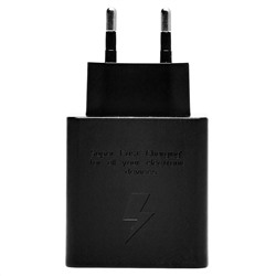 Адаптер Сетевой Samsung REPLICA 2Type-C/USB 3A/65W (black)