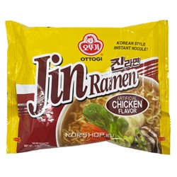 Лапша б/п Джин Рамен со вкусом курицы Ottogi / Оттоги, Корея, 110 г Акция
