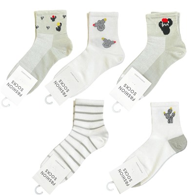 Хлопковые носки FASHION SOCKS (серые)