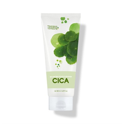 TENZERO Пенка для умывания с экстрактом центеллы азиатской - Balancing Foam Cleanser Cica, 180мл