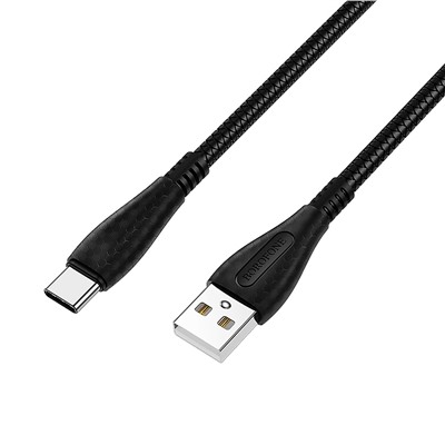 Кабель USB - Type-C Borofone BX38 Cool  100см 3A  (black)