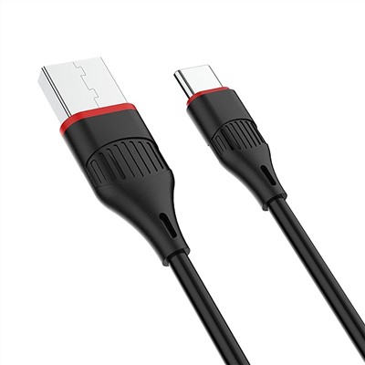 Кабель USB - Type-C Borofone BX17 Enjoy  100см 2,4A  (black)