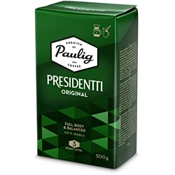 Кофе молотый натуральный среднеобжаренный Paulig Presidentti Original ( для кофеварки и чашки ) 500гр