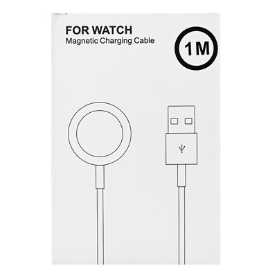 Кабель зарядки - USB-Magnetic для Apple Watch  100см 1A (white)