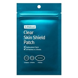By Wishtrend Патчи противовоспалительные от прыщей - Clear skin shield patch, 39шт