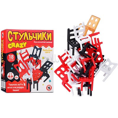 Веселая игра «Стульчики. Crazy», 18 штук