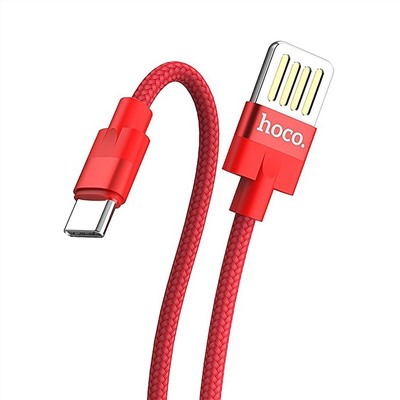 Кабель USB - Type-C Hoco U55 Outstanding  120см 2,4A  (red)