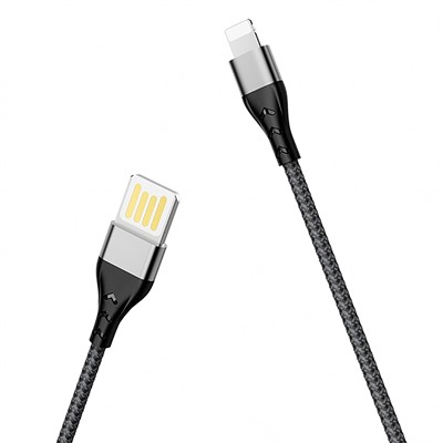 Кабель USB - Apple lightning Borofone BU11 (повр. уп)  120см 2,4A  (black)