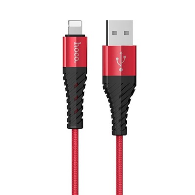 Кабель USB - Apple lightning Hoco X38 Cool Charging (повр. уп)  100см 2,4A  (red)