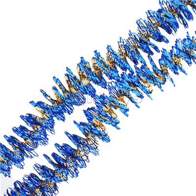 Мишура "Кольца-2" золото-синий 2м.
