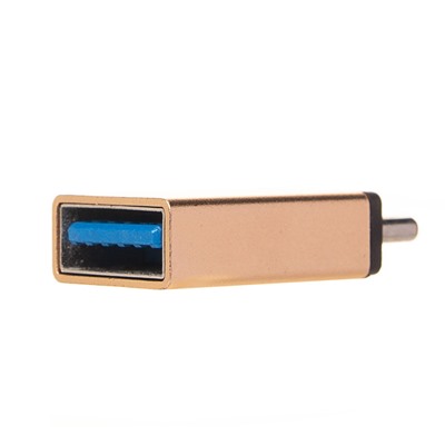 Адаптер - OTG Type-C/USB (gold)