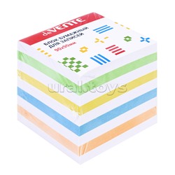 Куб бумажный для записей 90x90x90 мм цветной, непроклеенный, офсет 100 г/м², белизна 92%