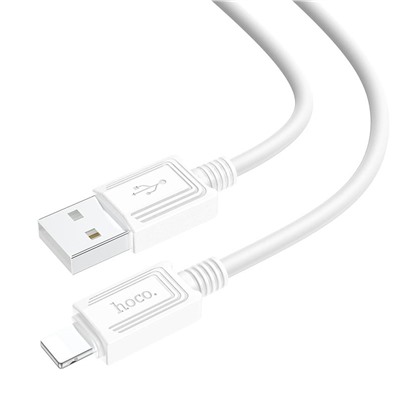 Кабель USB - Apple lightning Hoco X73  100см 2,4A  (white)