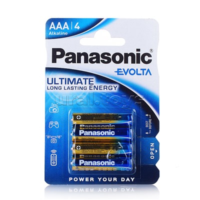 Батарейки алкалиновая Panasonic EVOLTA LR03EGE/4BP LR03 BL4