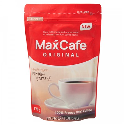 Растворимый кофе Original Max Cafe, Корея, 170 г Акция