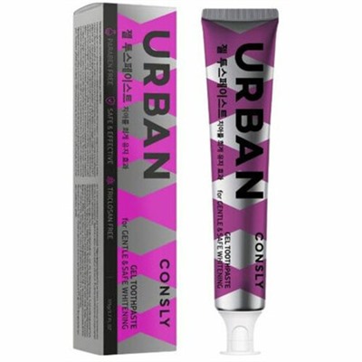 Consly Зубная паста гелевая отбеливающая - Urban whitening care gel toothpaste, 105г