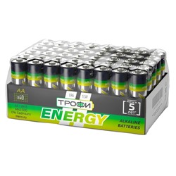 Батарейка AA Трофи LR6 ENERGY Alkaline (40) (40/720)