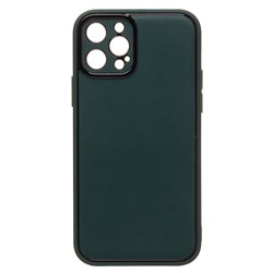 Чехол-накладка - PC084 экокожа для "Apple iPhone 12 Pro" (green) (219655)