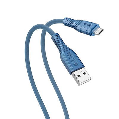 Кабель USB - micro USB Hoco X67 (silicone)   2,4A  (blue)