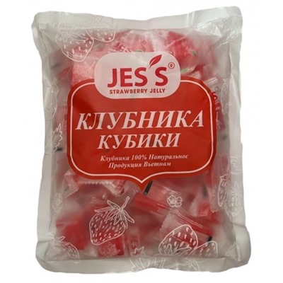 Конфетки кубики Клубника "JESS" 500гр