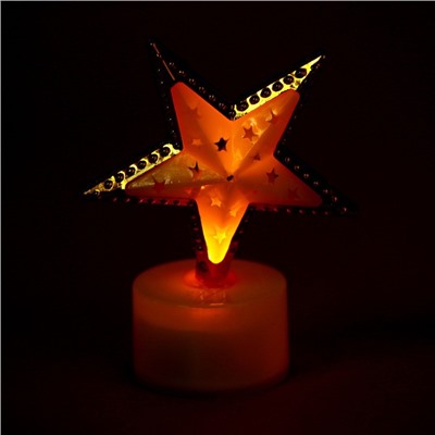 Свеча светодиодная «Звезда», цвета МИКС