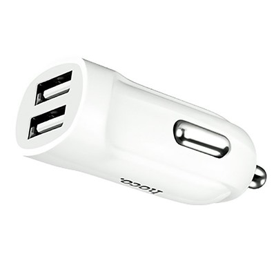 Адаптер Автомобильный Hoco Z2A 2USB/5V/2.4A (white)