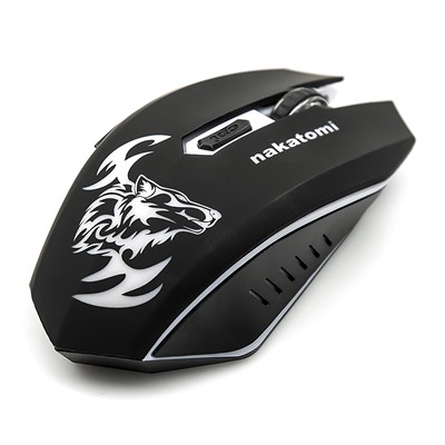 Мышь оптическая беспроводная Nakatomi Gaming mouse MROG-15U RF, игровая