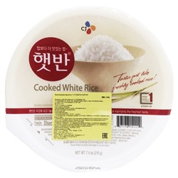 Корейский готовый отварной рис CJ, 210 г Акция