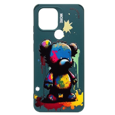 Чехол-накладка - SC335 для "Xiaomi Redmi A2+/Poco C51"  (медведь) (dark green) (227217)