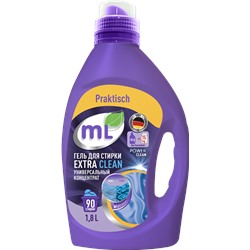 ML Гель для стирки EXTRA CLEAN универсальный концентрат, Meine Liebe, 1,8 л