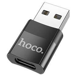 Адаптер Hoco UA17 USB2.0/Type-C (black)