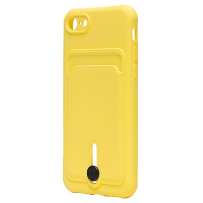 Чехол-накладка - SC304 с картхолдером для "Apple iPhone 7/iPhone 8/iPhone SE 2020" (yellow) (208667)