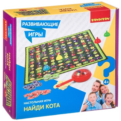 Развивающие настольные игры Bondibon «НАЙДИ КОТА», BOX