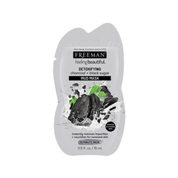 Грязевая маска с углем и черным сахаром Freeman Charcoal & Black Sugar Detoxifying Mud Mask 15 мл