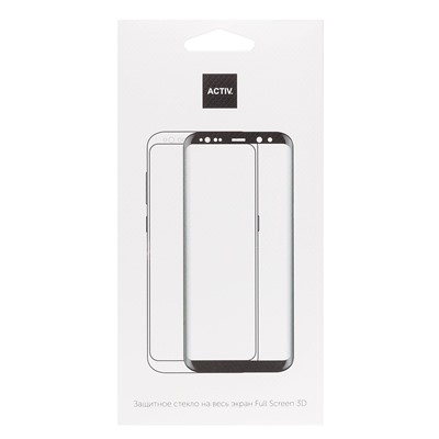 Защитное стекло Full Screen Activ Clean Line 3D для "Samsung SM-A025 Galaxy A02s/SM-A037 Galaxy A03s" (black)