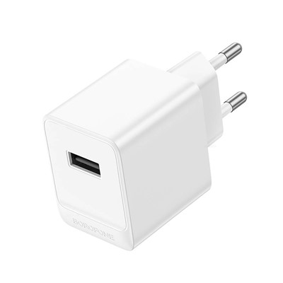 Адаптер Сетевой Borofone BAS11A Erudite USB 2,1A/10,5W (white)