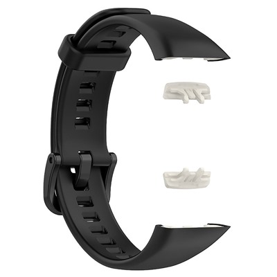 Ремешок - Honor Band 6 силикон на кнопке (black)