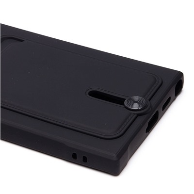 Чехол-накладка - SC304 с картхолдером для "Samsung Galaxy S24 Ultra" (black) (228145)