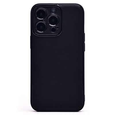 Чехол-накладка - PC084 экокожа для "Apple iPhone 13 Pro" (black) (219662)