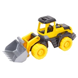 Трактор бульдозер, чёрно-жёлтый