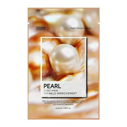 TENZERO Маска тканевая с экстрактом жемчуга - Pearl Sheet Mask, 25мл