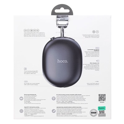 Bluetooth-наушники полноразмерные Hoco W35 Max Joy (black)