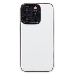 Чехол-накладка - PC084 экокожа для "Apple iPhone 14 Pro" (white) (219678)