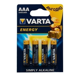 Батарейка AAA Varta LR03 ENERGY (4-BL) (40/200) ..