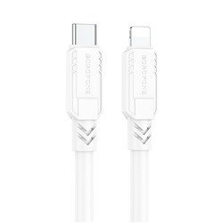 Кабель Type-C - Apple lightning Borofone BX81 PD 20W 100см 3A  (white)