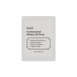 Dear, Klairs Сыворотка антиоксидантная для сияния - Fundamental watery oil drop, 1,5мл (пробник)