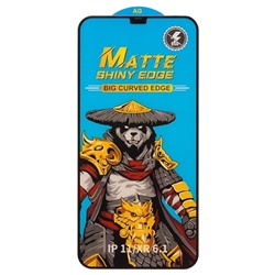 Защитное стекло Full Screen - Matte "Apple iPhone 11/iPhone XR" (тех.уп) (black)