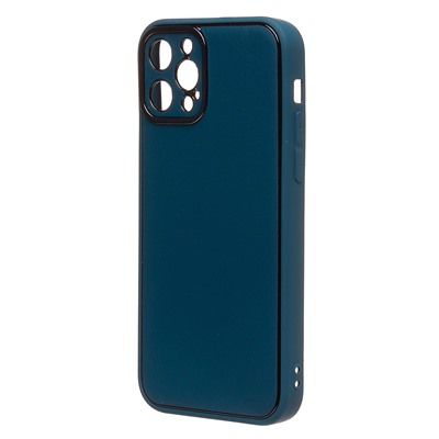 Чехол-накладка - PC084 экокожа для "Apple iPhone 12 Pro" (blue) (219654)