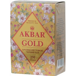 AKBAR. Gold (крупный лист) 250 гр. карт.упаковка